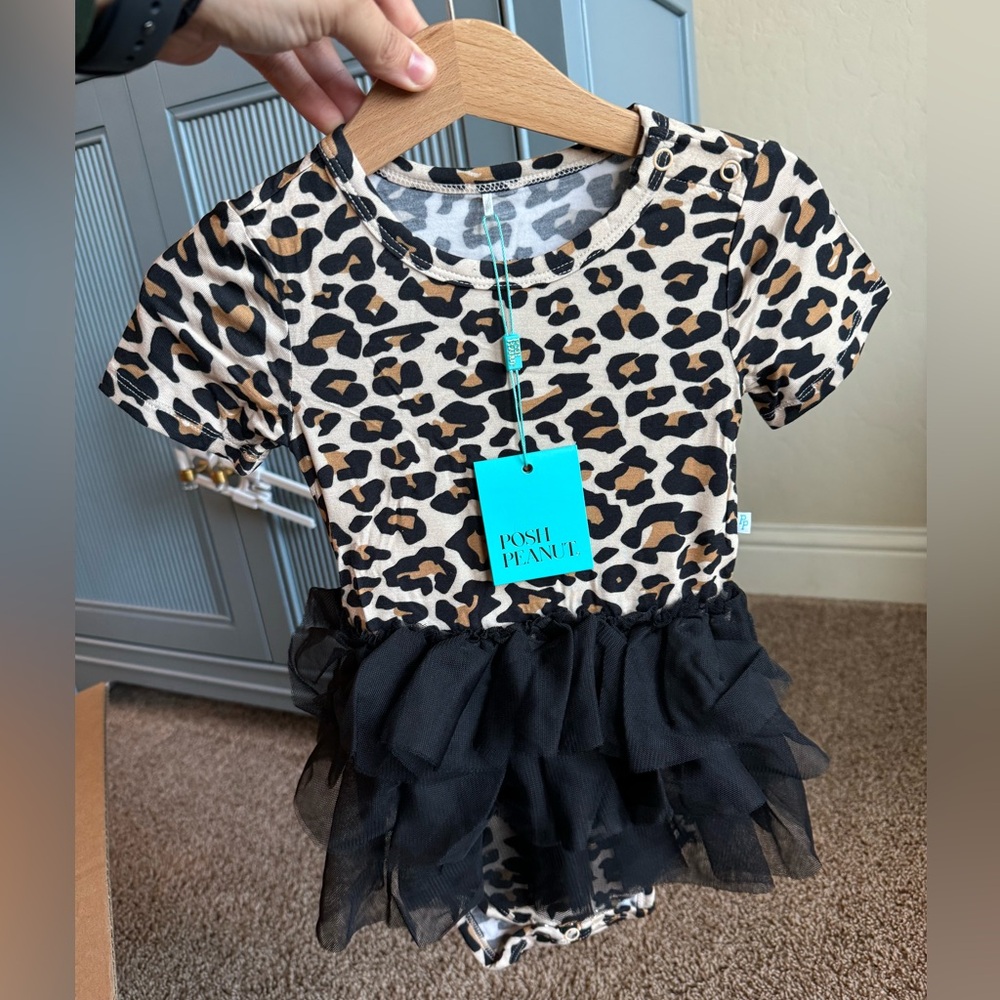Posh peanut Lana tutu bodysuit dress